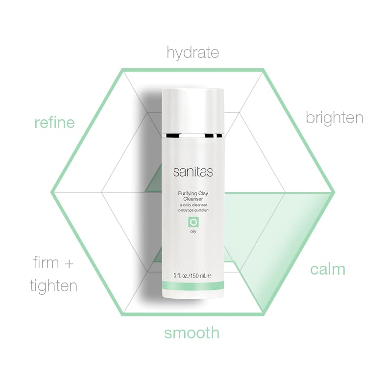 سانيتاس غسول الطين المنقي من سانيتاس للعناية بالبشرة، مزيل للسموم، منظف مثالي للمسام، طين بركاني، شجرة الشاي، منظف للبشرة الدهنية، 5 أونصات - Image 3